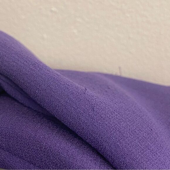 EILEEN FISHER 100% Silk Georgette maxi sleeveless Dress purple oversized S - Picture 10 of 14